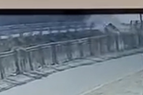 Hafif ticari araç sulama kanalına uçtu: O anlar kamerada