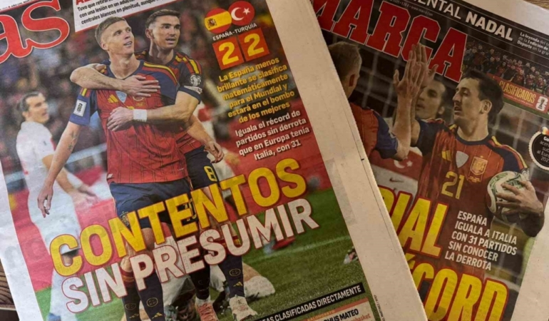 İspanyol basınından İspanya - Türkiye maçı manşetleri