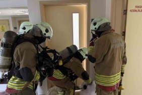 Kadın doğum hastanesinde yangın tatbikatı gerçeğini aratmadı