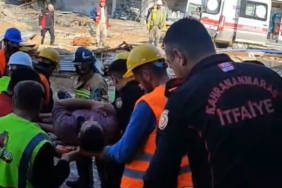 Kahramanmaraş’ta inşaatta iskele çöktü: 1 yaralı