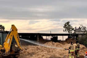 Kahramanmaraş’ta samanlık yangını