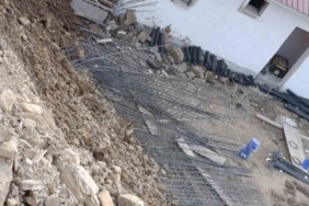 Kahramanmaraş’ta toprak kayması: Yapım aşamasındaki 6 ev zarar gördü