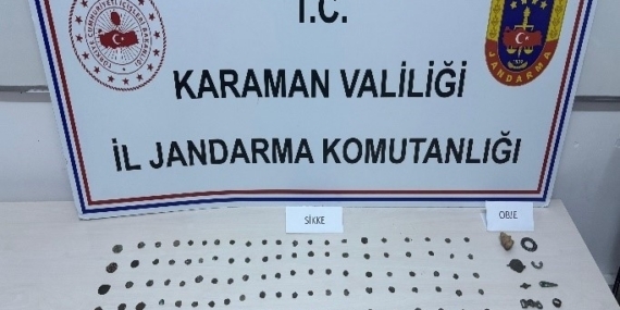 Karaman’da 148 adet tarihi sikke ele geçirildi: 10 tutuklama