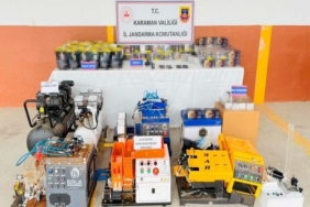 Karaman’da 35 bin 100 adet makaron ele geçirildi