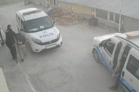 Katil zanlısının yakalandığı anlar güvenlik kamerasında