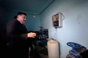 Kaymakam Acar yapımı biten su deposunda incelemelerde bulundu