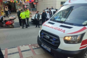 Keşan’da motosikletin çarptığı yaya yaralandı