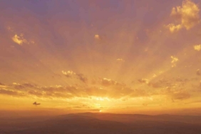 Kırıkkale’de gün batımı renk cümbüşü oluşturdu