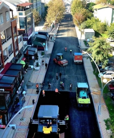 Körfez’de hafta sonu asfalt mesaisi