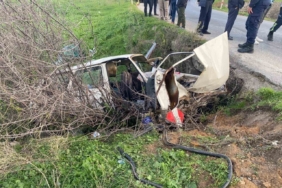 Manisa’da tek taraflı trafik kazası: 2 yaralı