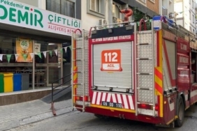 Markette çıkan yangın panikletti