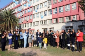 Mavi balonlar diyabete farkındalık için gökyüzüne bırakıldı