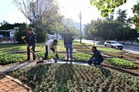Muratpaşa’da Trafik Parkı çiçek bahçesine dönüştü