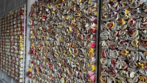 Müşteri ne içtiğini bilsin diye 18 yıldır demleyip sattığı çayların boş paketlerini sergiliyor