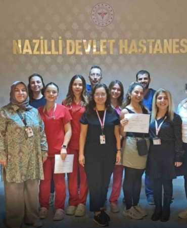 Nazilli’de ameliyathane hemşireleri sertifikalarını aldı