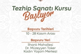 Niğde’de tezhip sanatı kursuna başvurular başladı