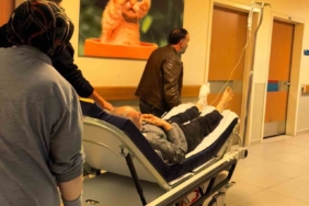 Odun kesmek isterken, ayağını kesti