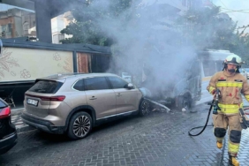 Öğrenci servisi yandı: 13 çocuk son anda kurtarıldı