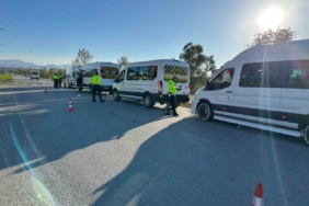 Okul servislerine kış lastiği denetimi