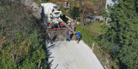 Ordu’da yol çalışmaları sürüyor