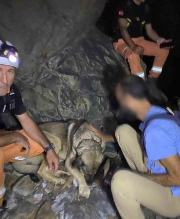 Ormalık alanda mahsur kalan vatandaş 4 saatlik çalışma sonunda kurtarıldı