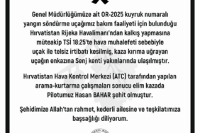 Orman Genel Müdürü Karacabey’den şehit pilot için başsağlığı mesajı