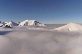Palandöken sislerin içinde kayboldu