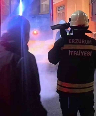 Palandöken’de korkutan yangın