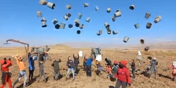 Patnos’ta patates hasadı tamamlandı: 500 Dönüm araziden  bin 650 ton ürün elde edildi