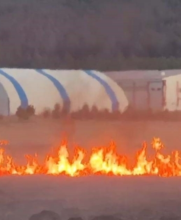 Putka Gölü’nde çıkan yangın korkuttu
