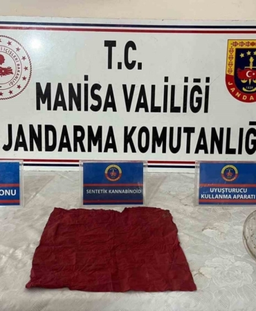 Salihli’de kaçan şüpheliden uç bonzai ele geçirildi