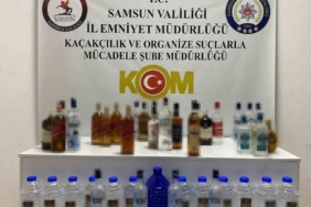 Samsun’da 28,1 litre sahte içki ve 35 litre etil alkol ele geçirildi