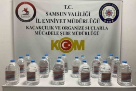 Samsun’da 90 litre etil alkol ele geçirildi