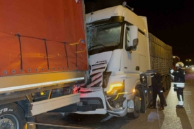 Samsun’da tırlar çarpıştı: 1 yaralı
