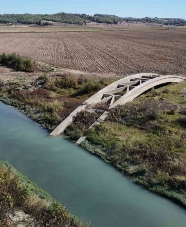 Seyhan Baraj Gölü kurudu, Alman Köprüsü ortaya çıktı