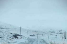 Sincik-Malatya yolunda kar yağışı etkili oluyor