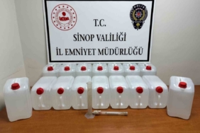 Sinop’ta 80 litre etil alkol ele geçirildi