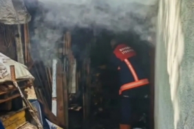 Sinop’ta odunlukta çıkan yangın korkuttu