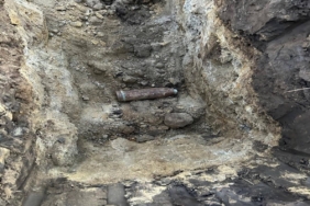 Tarlada bulunan top mermisi imha edildi