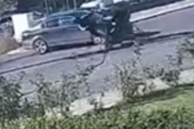 Tekirdağ’da motosiklet lokantanın bahçesine daldı: O anlar kamerada