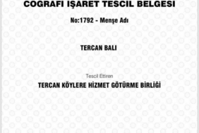 Tercan Balı Erzincan’ın 14. Coğrafi İşaretli ürünü oldu