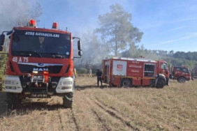 Yatağan’daki iki ayrı arazi yangını büyümeden söndürüldü