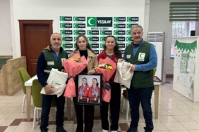 Yeşilay Niğde Şubesi, milli haltercileri ağırladı