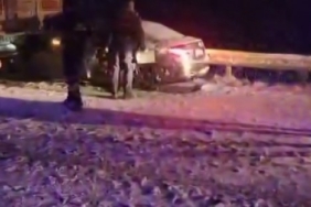 Yoğun kar yağışı kazaları beraberinde getirdi: 1 ölü, 5 yaralı