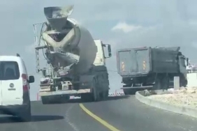 Yola beton dökerek ilerledi