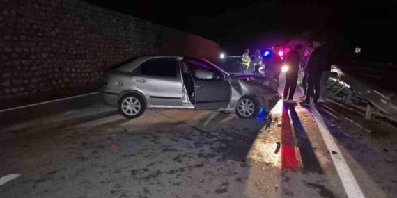 Yola çıkan yaban hayvanı kazaya neden oldu: 4 yaralı