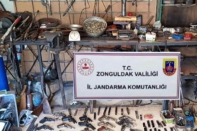 Zonguldak’ta kaçak silah imalathanesinde 30 binin üzerinde fişek ele geçirildi