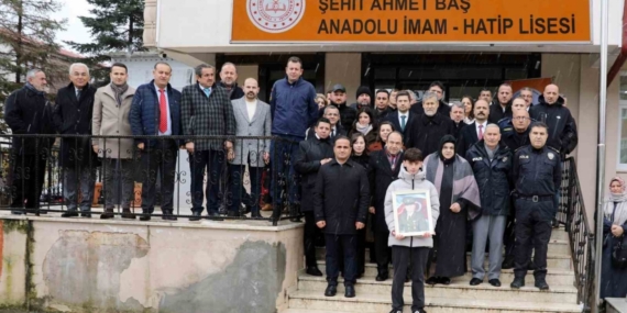 2018 yılında vatan uğruna can veren şehidin ismi okula verildi