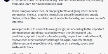 ABD’den Çin çiplerine 2027’den itibaren gümrük vergisi uygulanması kararı