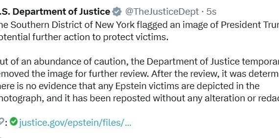 ABD’den Epstein dosyalarına sansür eleştirilerine yanıt: "Trump ile hiçbir ilgisi yok"